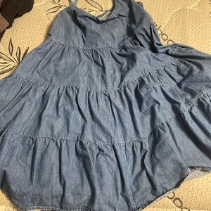 Wrangler Blue Denim Midi Dress